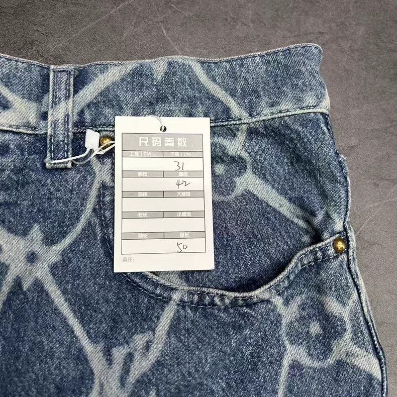 Louis Vuitton Louis Vuitton Denim Fishnet Zip Shorts Size US 31 - 4 Thumbnail