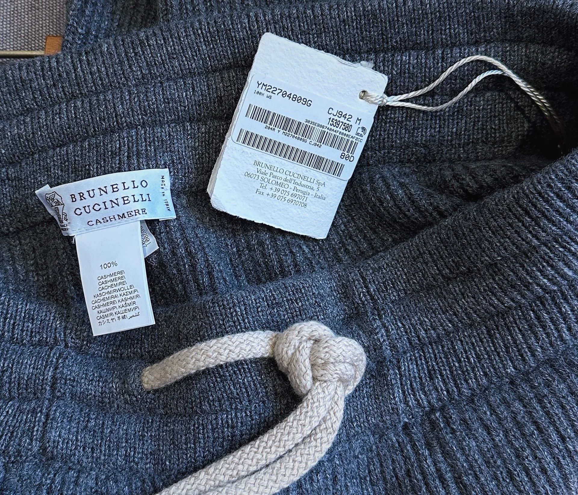 Brunello Cucinelli Brunello Cucinelli Cashmere Jogger Pants Size US 29 - 5 Thumbnail