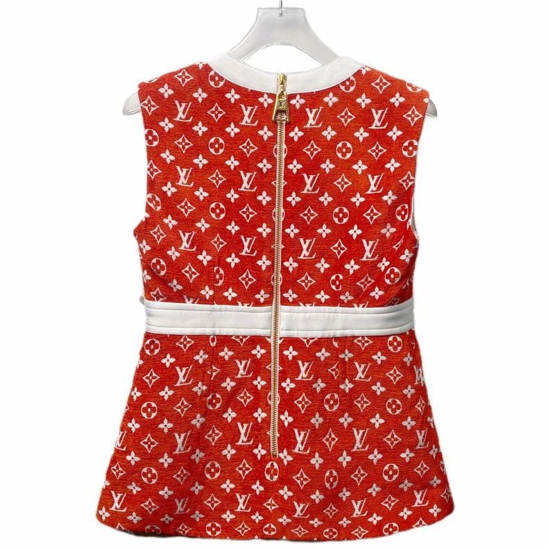 Louis Vuitton Louis Vuitton Red Logo Sleeveless Top Size US S / EU 44-46 / 1 - 2 Thumbnail