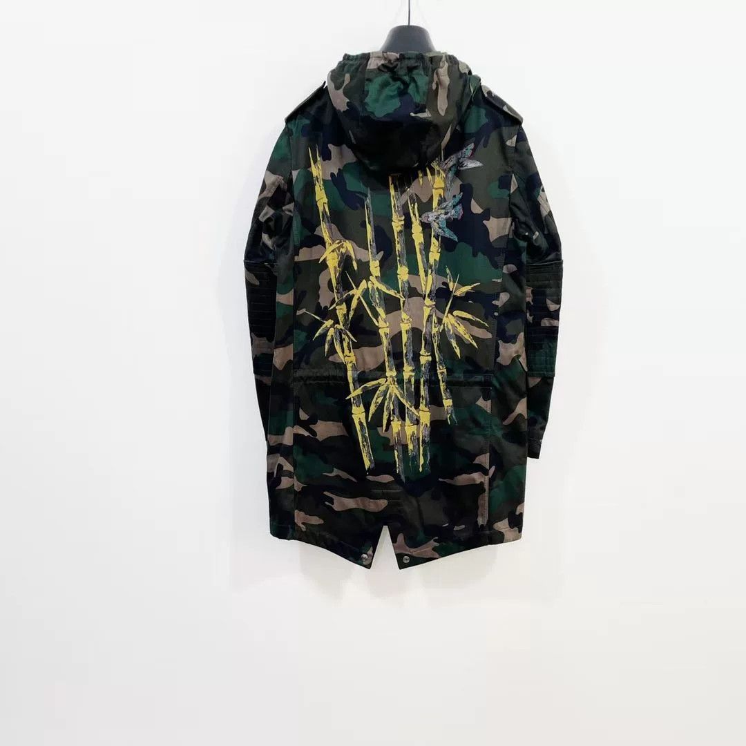 Valentino VALENTINO Mid-Length Camouflage Coat Size US XL / EU 56 / 4 - 5 Thumbnail