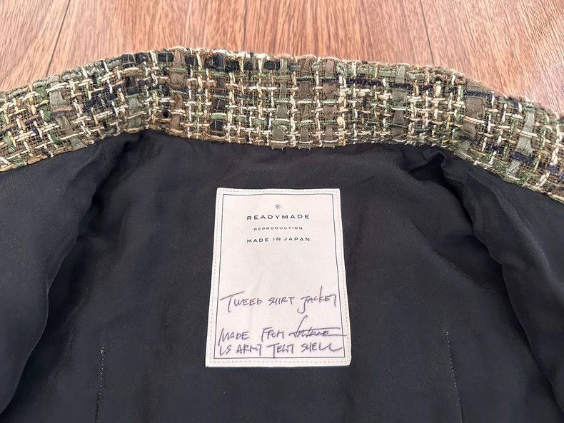 READYMADE READYMADE Tweed Shirt Jacket Size US L / EU 52-54 / 3 - 4 Thumbnail