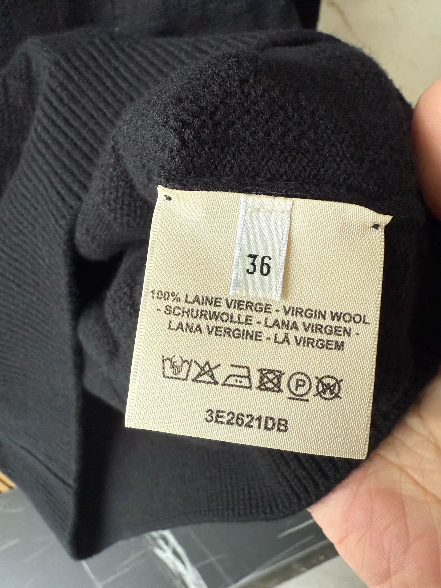 Hermes Hermes Black H Pattern Wool Sweater Size US S / EU 44-46 / 1 - 7 Thumbnail
