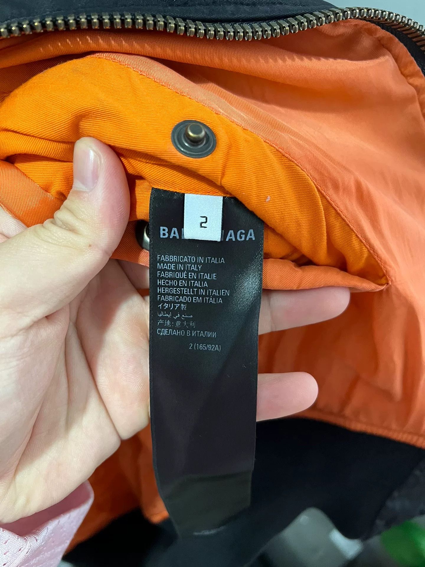 Balenciaga Balenciaga 3B Embroidered Nylon Bomber Jacket Size US XXS / EU 40 - 5 Thumbnail