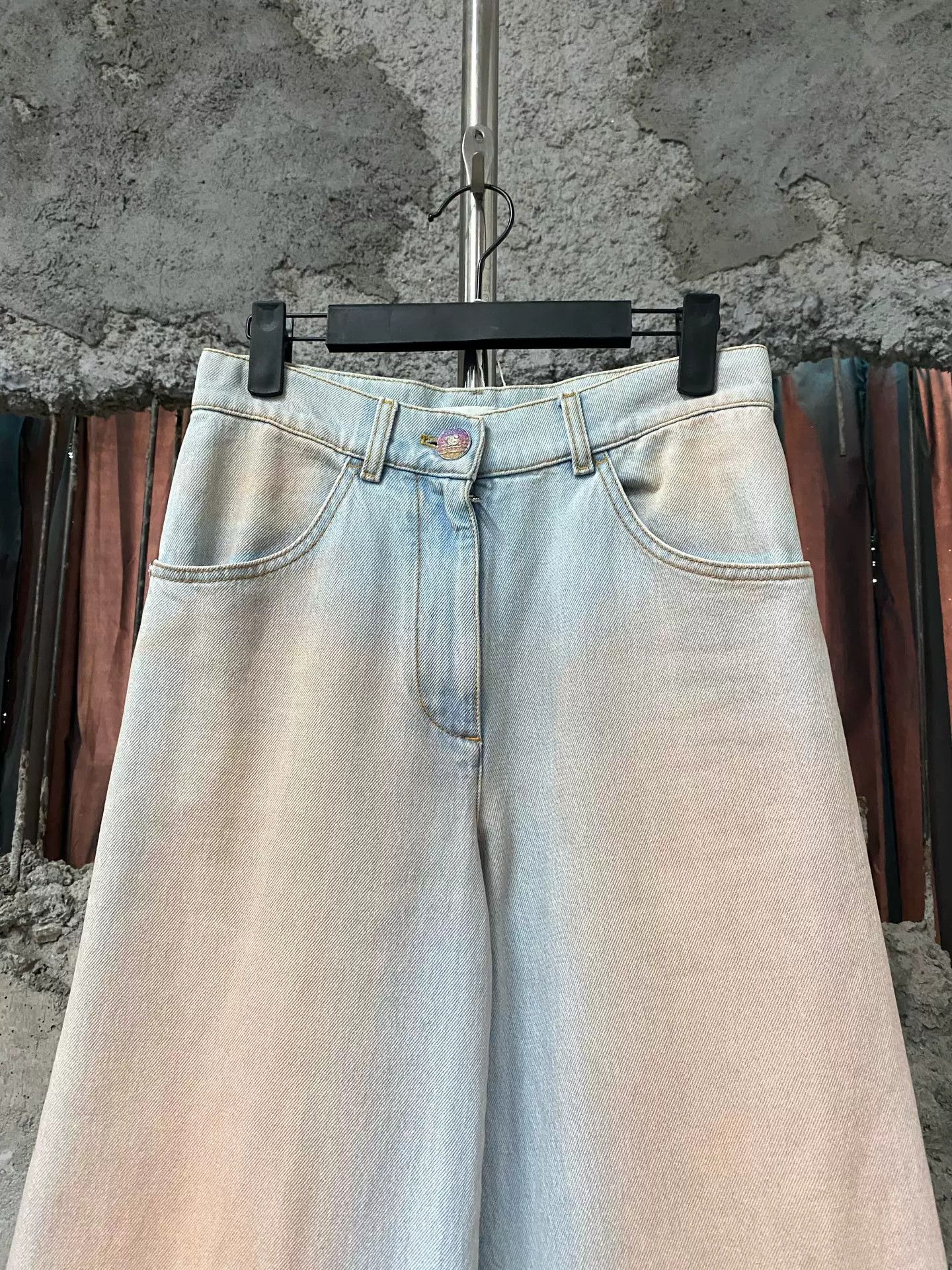 Chanel Chanel Orange Gradient Wide-Leg Jeans Size US 34 / EU 50 - 3 Thumbnail