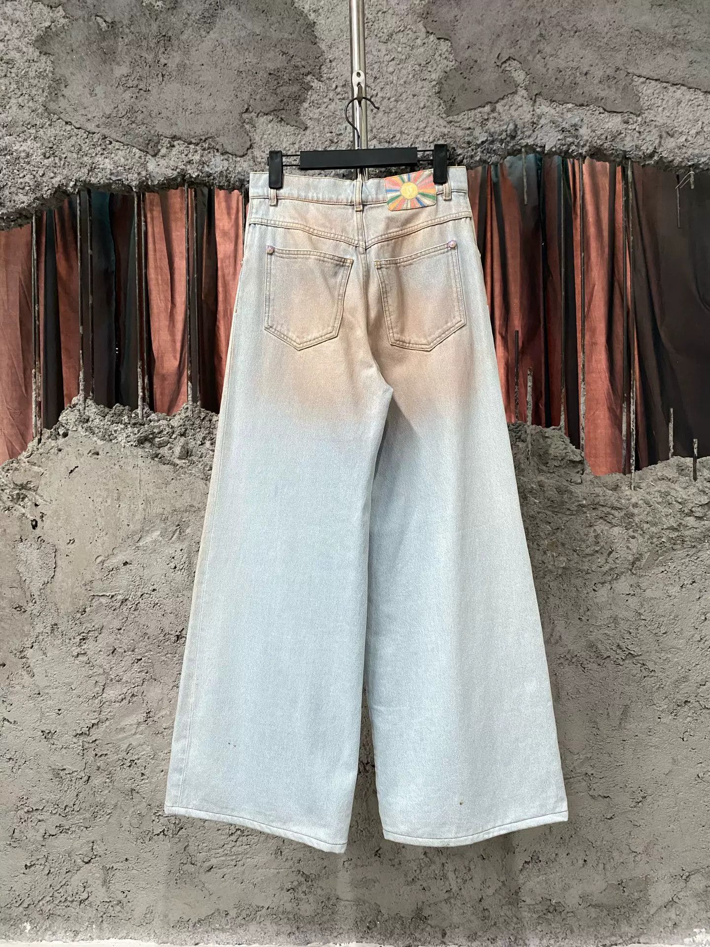 Chanel Chanel Orange Gradient Wide-Leg Jeans Size US 34 / EU 50 - 2 Thumbnail