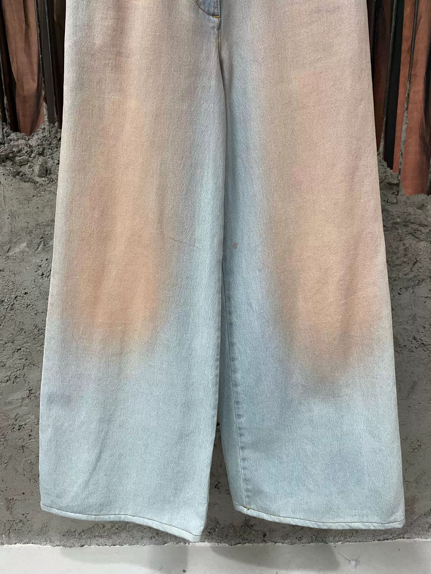 Chanel Chanel Orange Gradient Wide-Leg Jeans Size US 34 / EU 50 - 4 Thumbnail