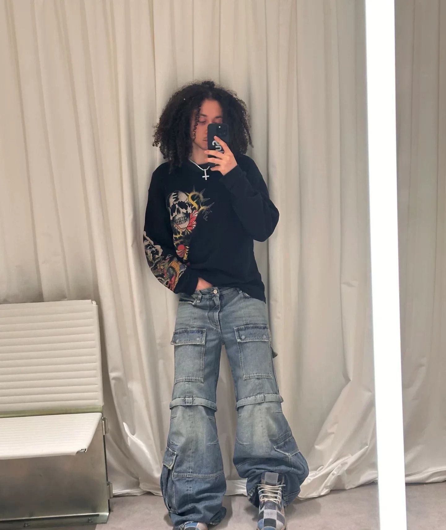 Balenciaga Balenciaga 25 Cargo Denim Flare Pants Size US 26 / EU 42 - 6 Thumbnail