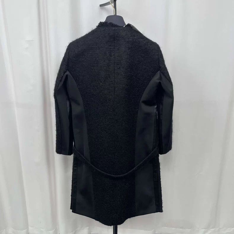 Louis Vuitton LV Black Wool Blend Coat Size 42 Size US M / EU 48-50 / 2 - 2 Thumbnail