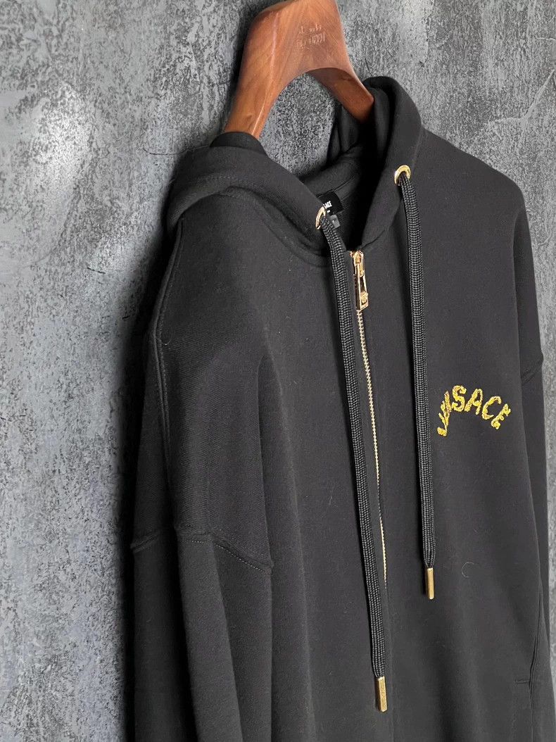 Versace VERSACE Multi-Embroidered Cotton Hoodie Size US XS / EU 42 / 0 - 6 Thumbnail