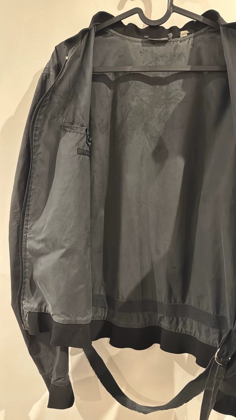 Helmut Lang Helmut Lang Waxed Bomber Jacket with Drawstring Size US M / EU 48-50 / 2 - 6 Thumbnail
