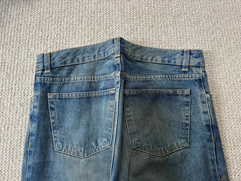 Helmut Lang Helmut Lang Splatter Print Denim Jeans W32 Size US 32 / EU 48 - 5 Thumbnail