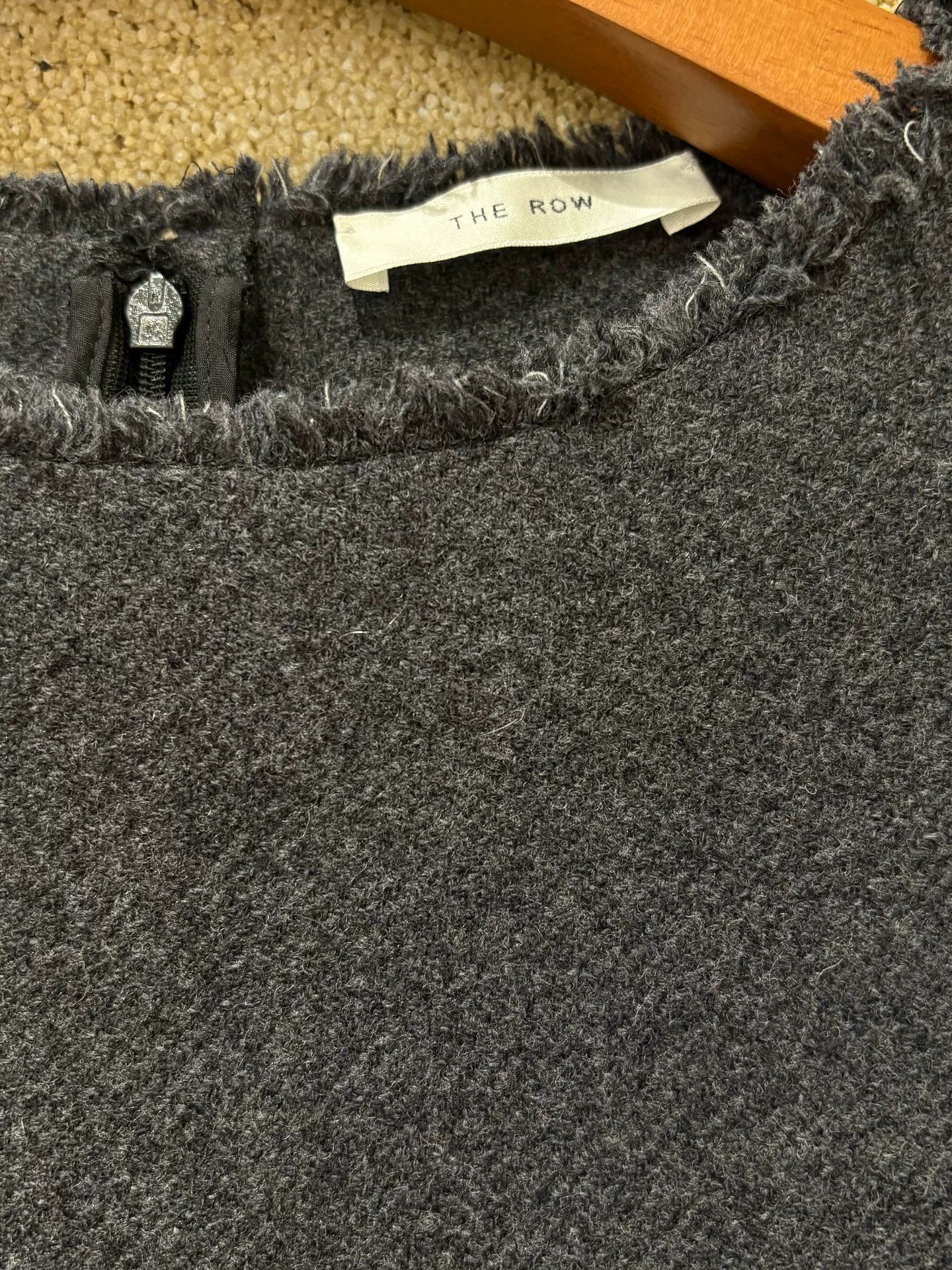 The Row The Row Gray Wool Blend Sleeveless Dress Size US XXS / EU 40 - 2 Thumbnail