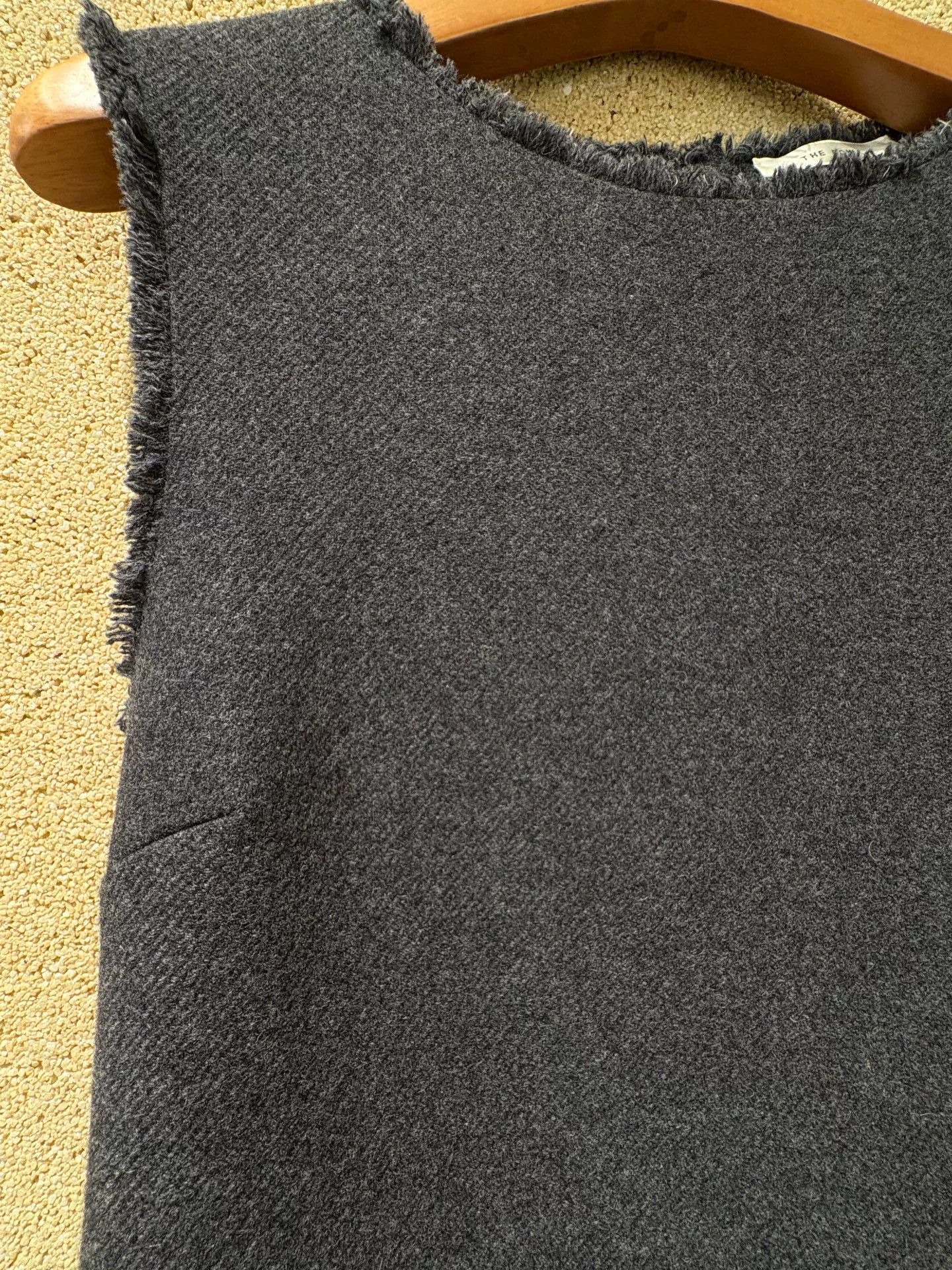 The Row The Row Gray Wool Blend Sleeveless Dress Size US XXS / EU 40 - 6 Thumbnail
