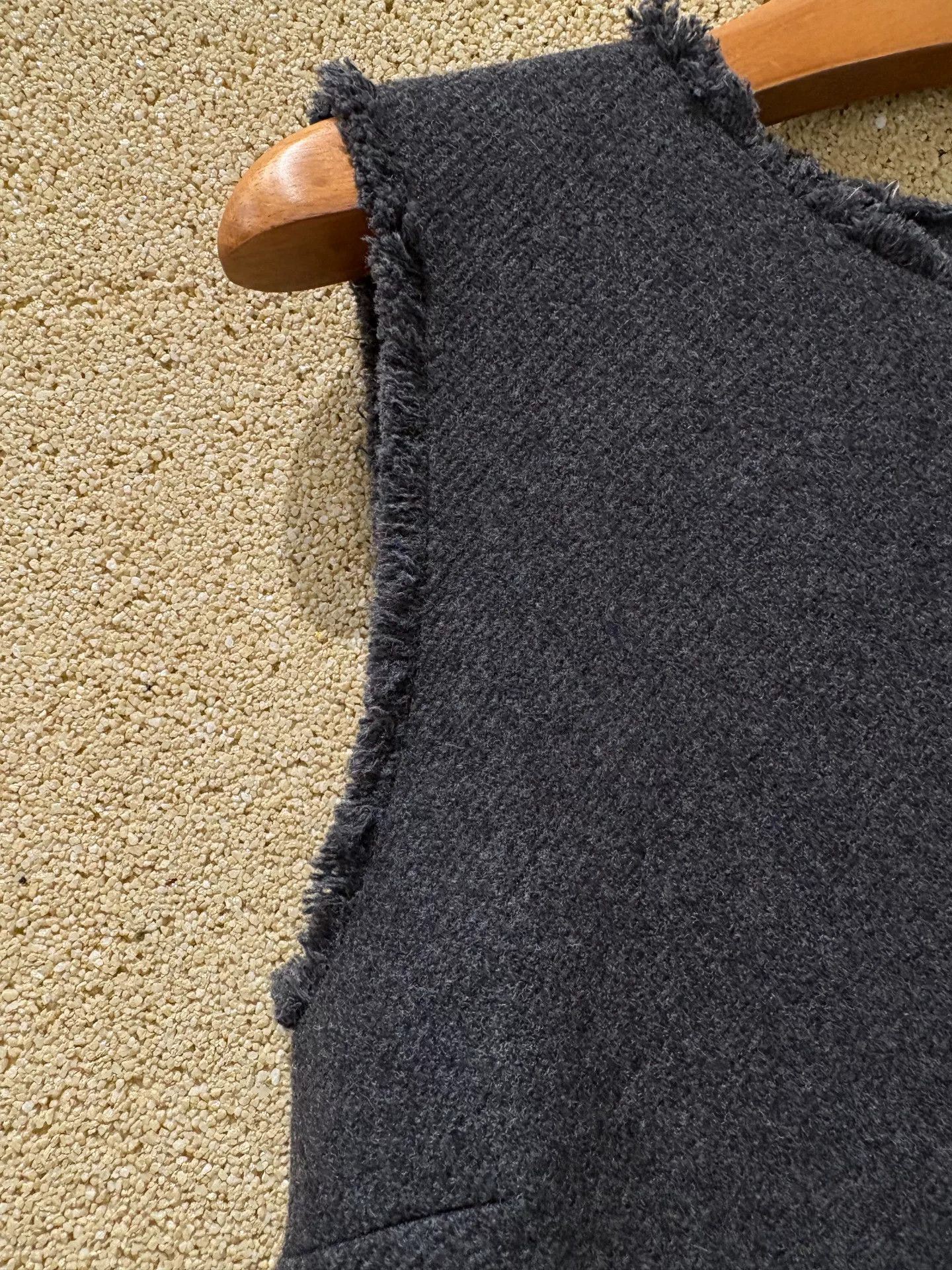 The Row The Row Gray Wool Blend Sleeveless Dress Size US XXS / EU 40 - 3 Thumbnail