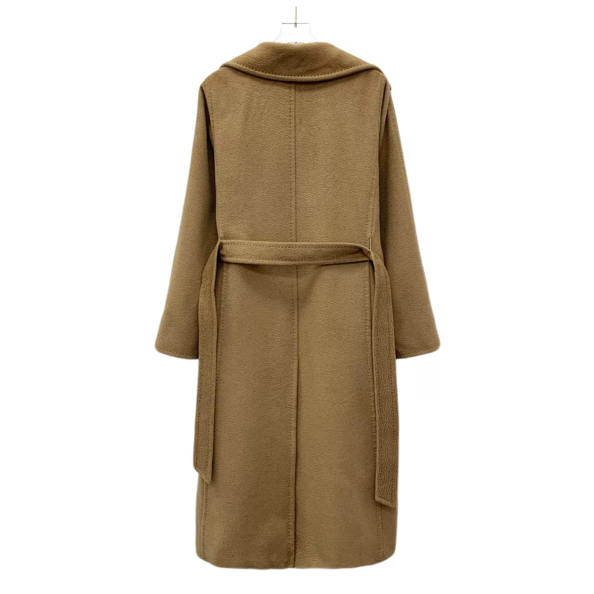 Max Mara maxmara camel wool long coat with belt Size US L / EU 52-54 / 3 - 2 Thumbnail