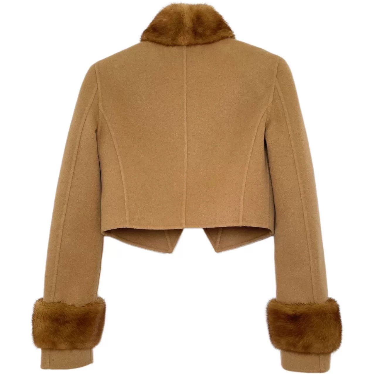 Fendi fendi cashmere coat with mink fur trim Size US S / EU 44-46 / 1 - 2 Thumbnail