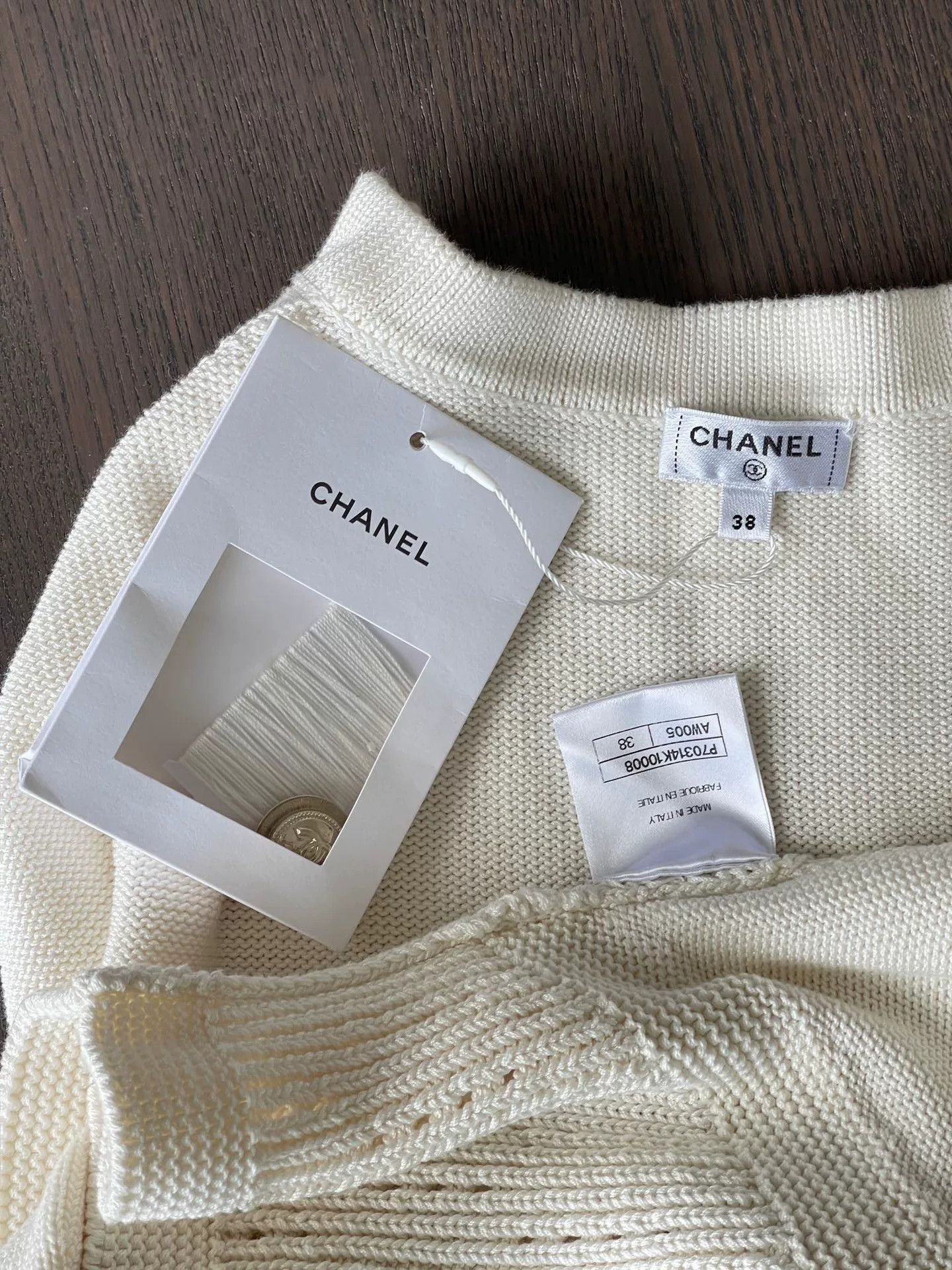 Chanel Chanel 2020 Equestrian White Cashmere Sweater Size US M / EU 48-50 / 2 - 3 Thumbnail