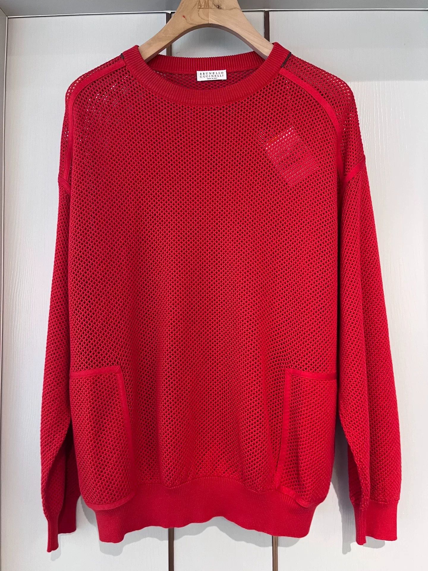 Brunello Cucinelli Brunello Cucinelli Cotton Knit Sweater Size US L / EU 52-54 / 3 - 2 Thumbnail
