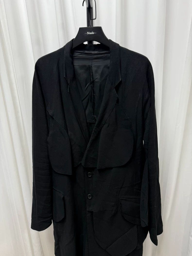 Yohji Yamamoto Yohji Yamamoto Linen Blend Circle Coat Size US M / EU 48-50 / 2 - 2 Thumbnail