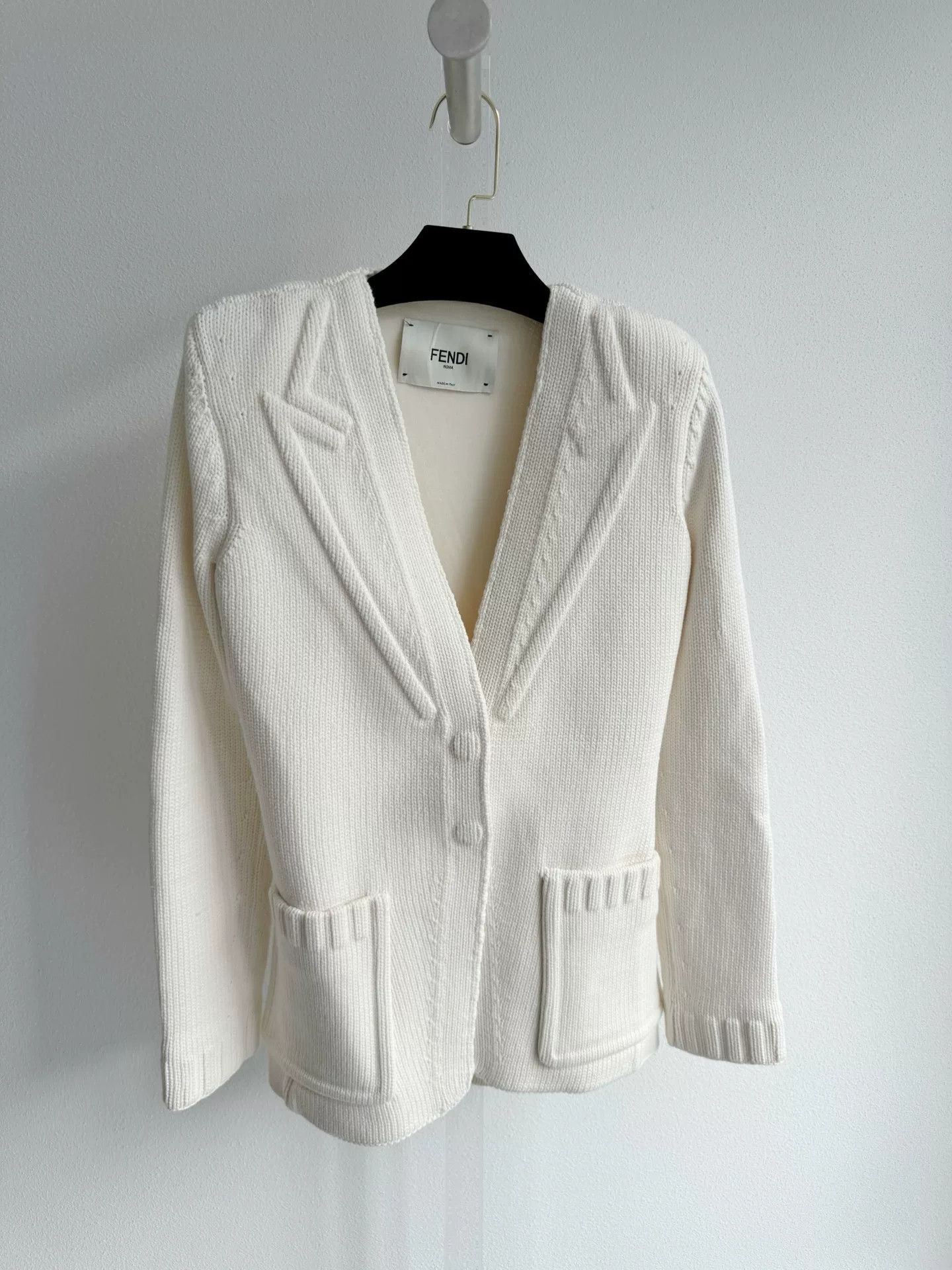 Fendi Fendi Shoulder Pad Blazer Sweater Coat Size US M / EU 48-50 / 2 - 2 Thumbnail