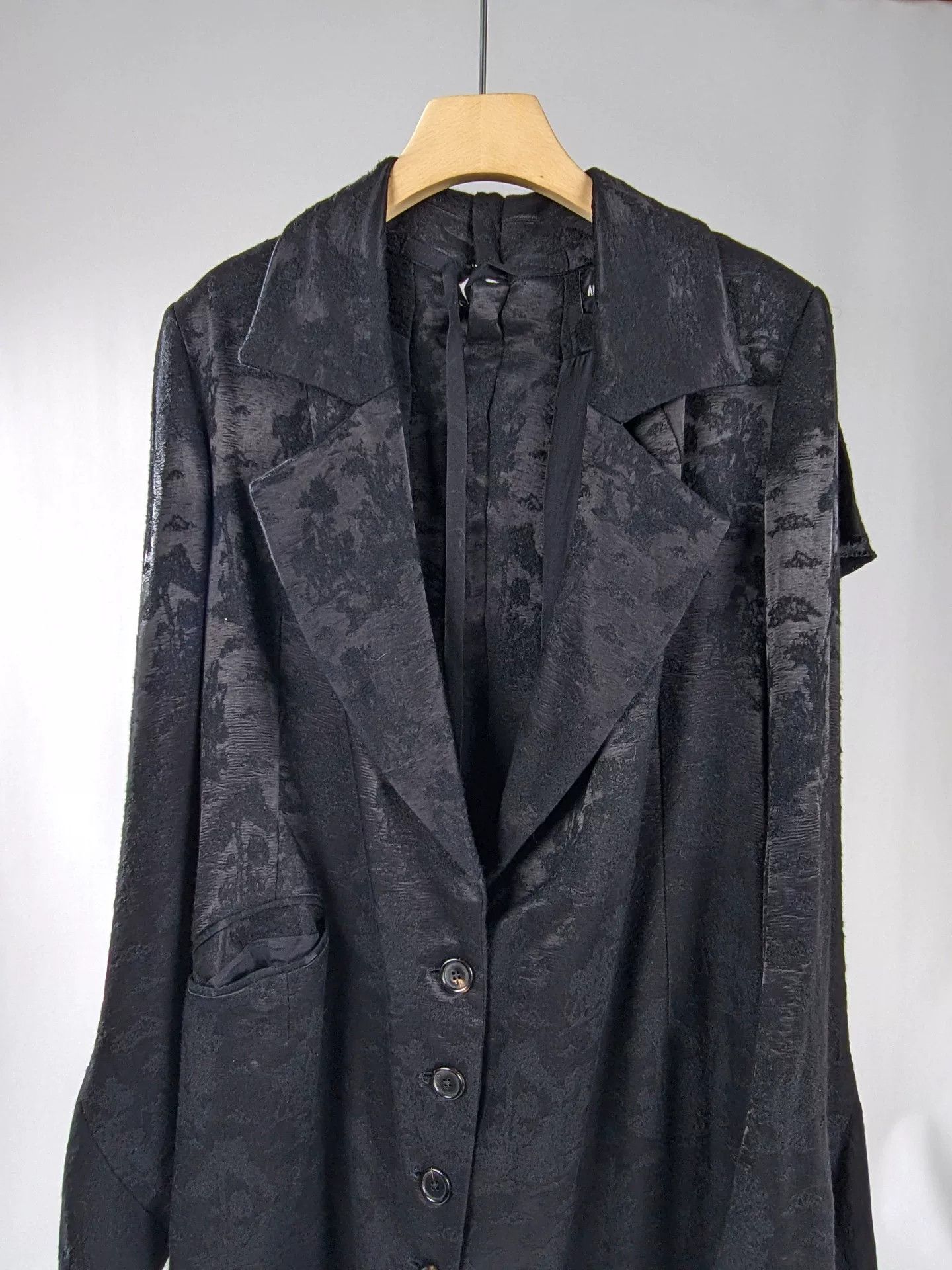 Ann Demeulemeester Ann Demeulemeester Women's Embroidered Coat Size US XL / EU 56 / 4 - 5 Thumbnail