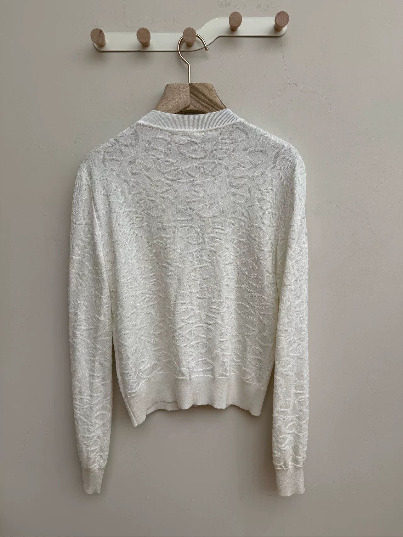 Hermes Hermes White Knit Cardigan Size US M / EU 48-50 / 2 - 8 Thumbnail