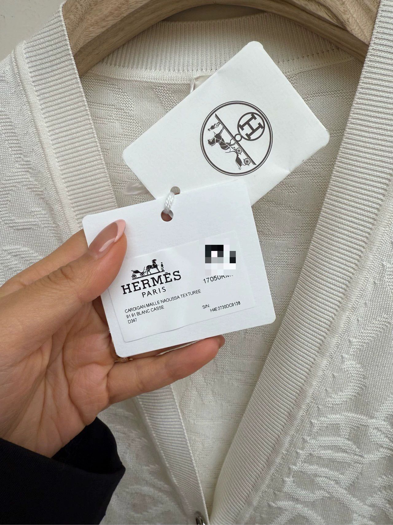 Hermes Hermes White Knit Cardigan Size US M / EU 48-50 / 2 - 5 Thumbnail