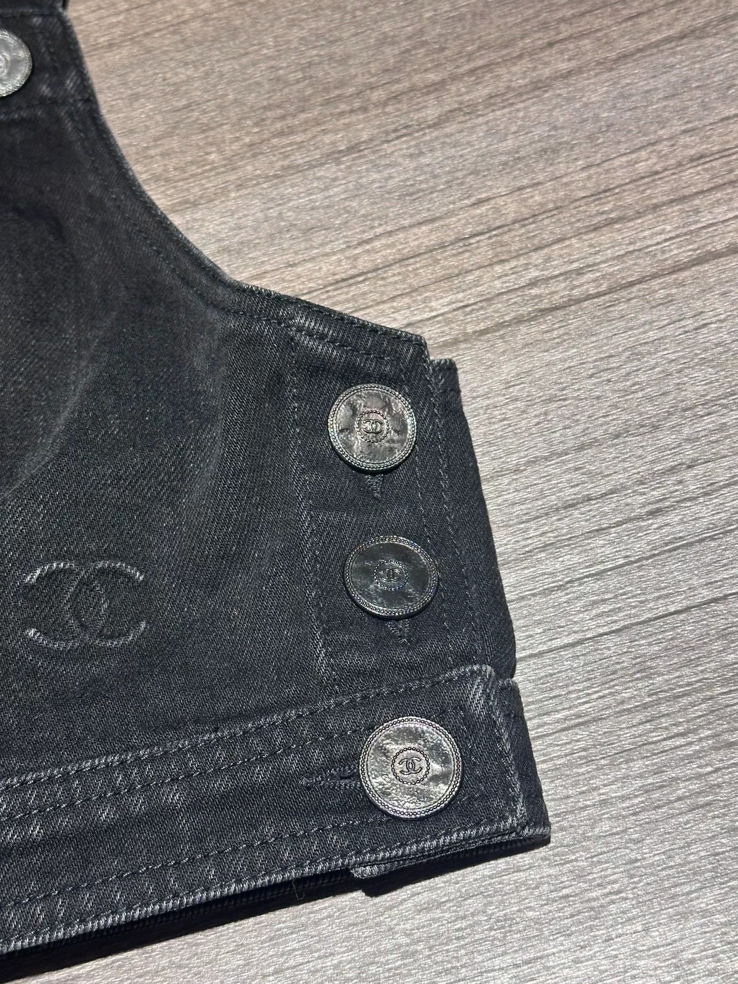 Chanel Chanel Denim Sleeveless Vest Fr36 Size US S / EU 44-46 / 1 - 3 Thumbnail