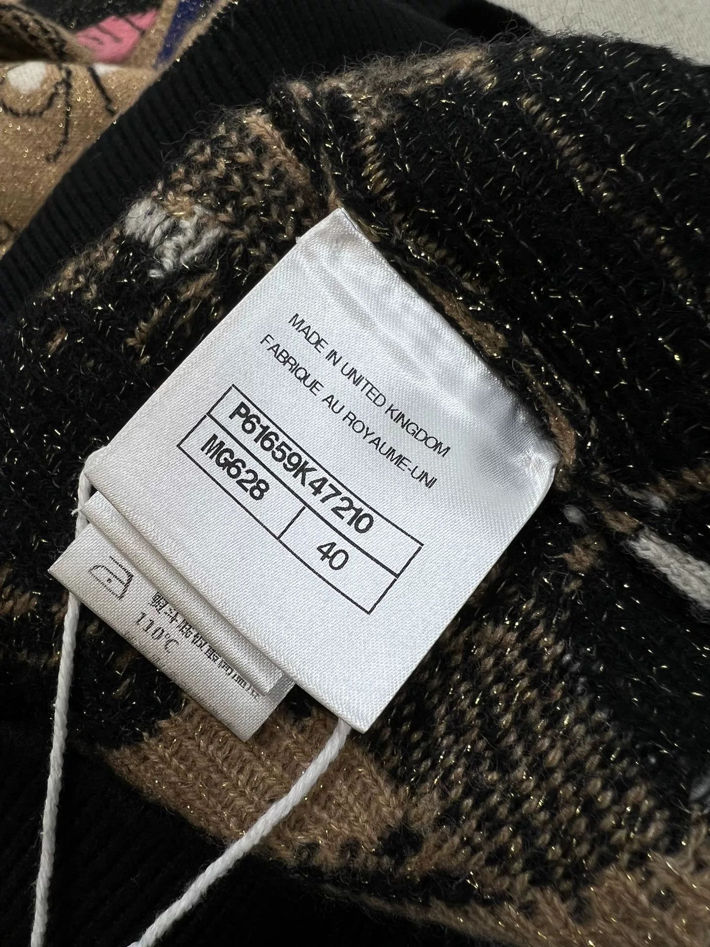 Chanel Chanel Egypt Beetle Pattern Knit Sweater Size US M / EU 48-50 / 2 - 9 Thumbnail