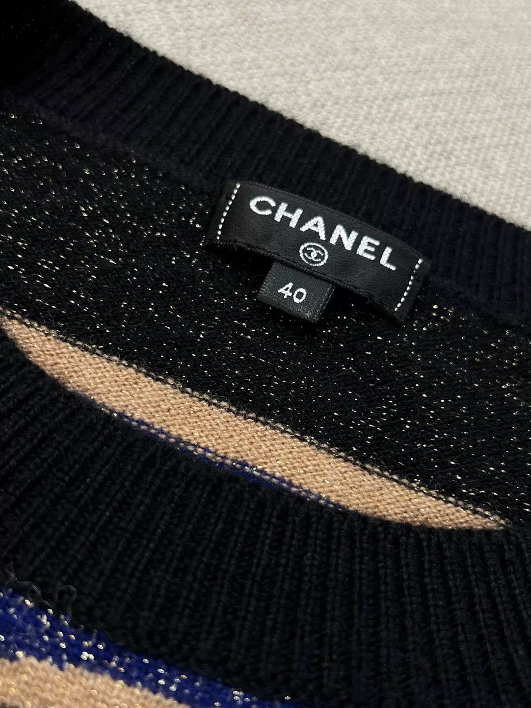 Chanel Chanel Egypt Beetle Pattern Knit Sweater Size US M / EU 48-50 / 2 - 4 Thumbnail