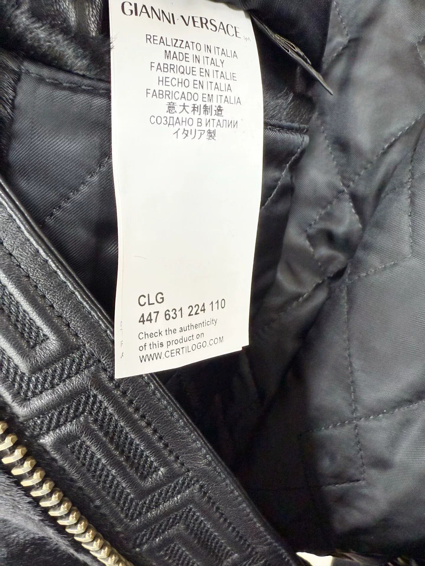 Versace VERSACE Lambskin Leather Jacket Size US S / EU 44-46 / 1 - 7 Thumbnail