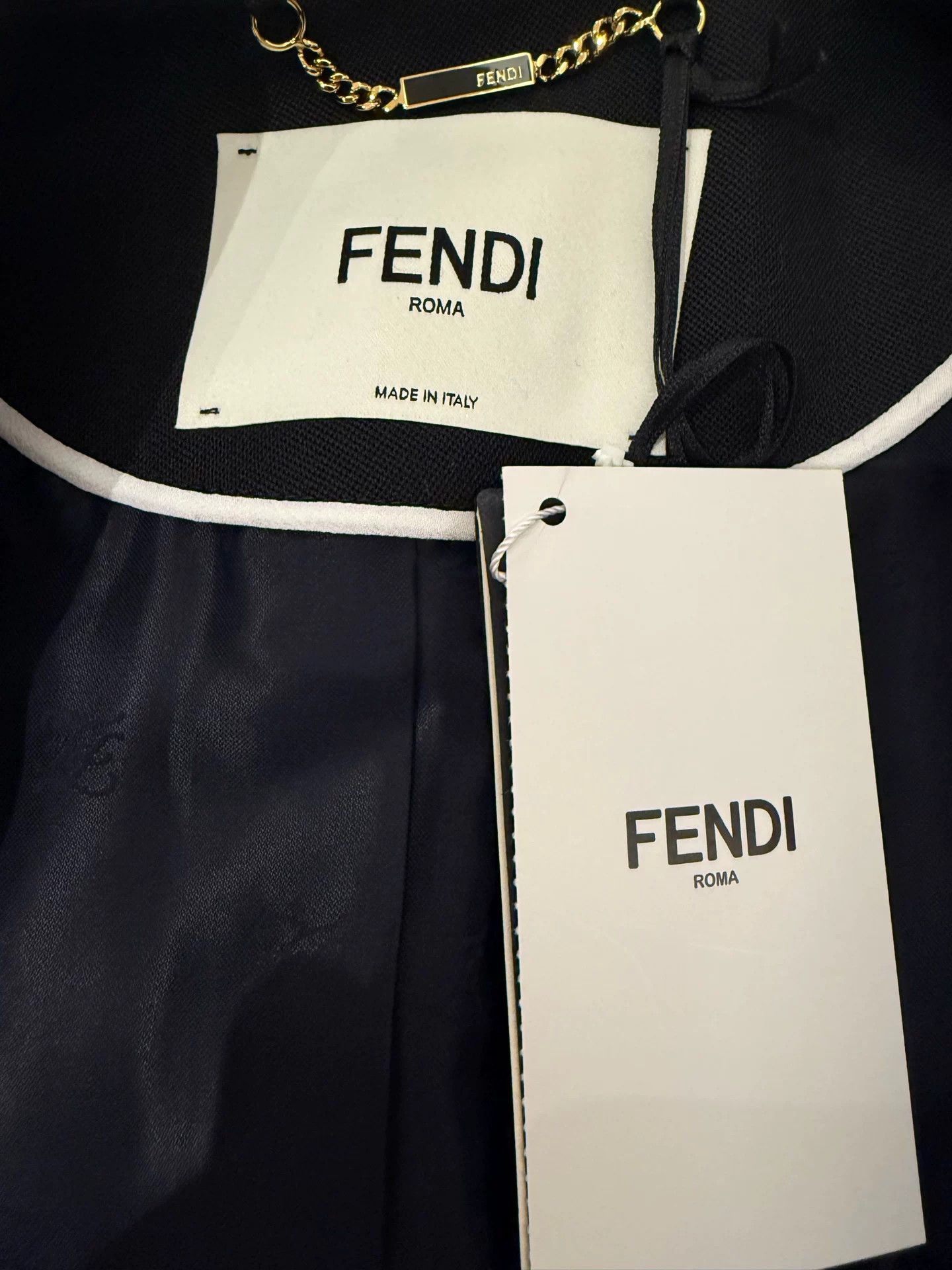 Fendi Fendi Wool Long Coat with Silk Details Size US S / EU 44-46 / 1 - 3 Thumbnail