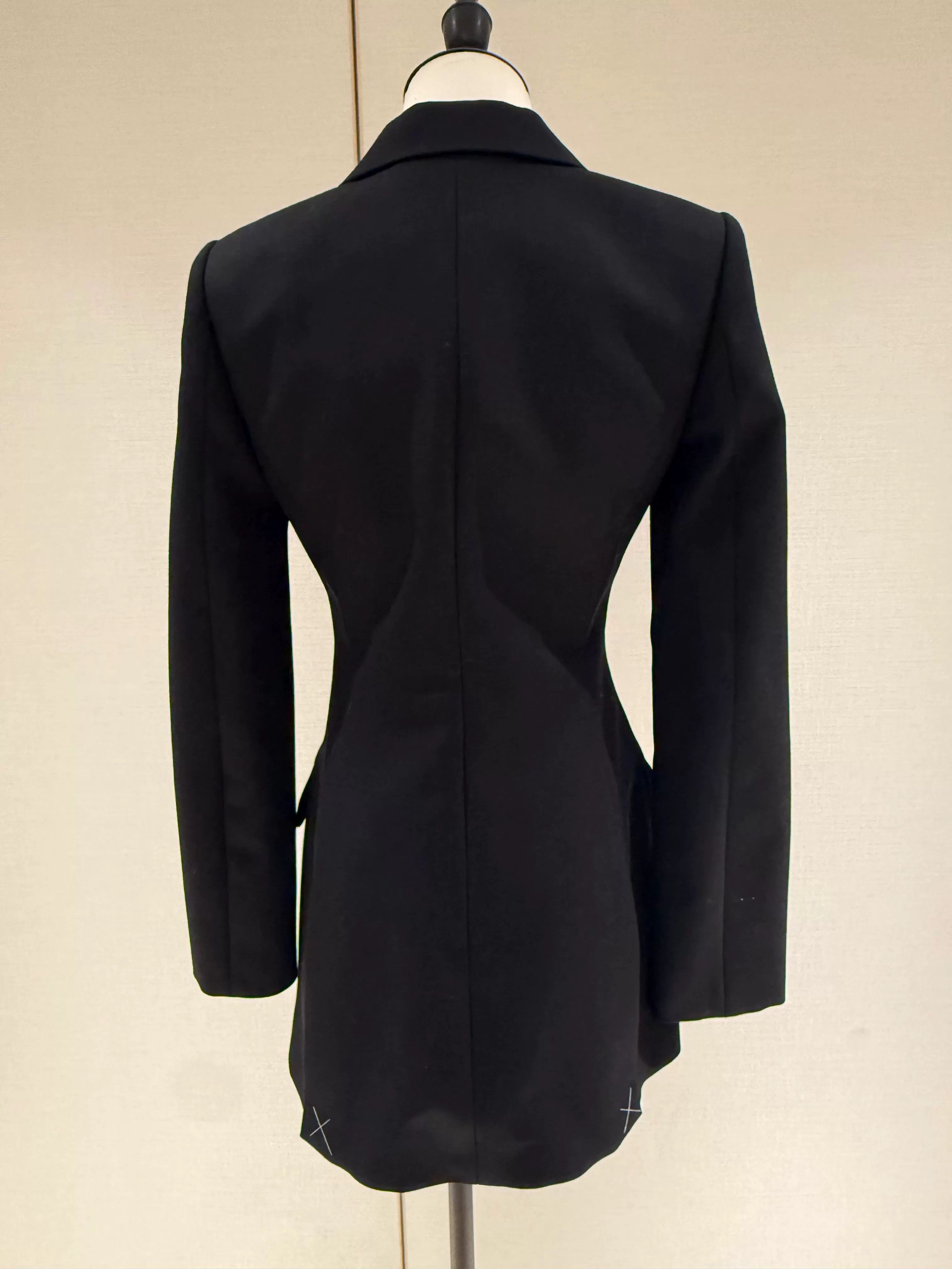 Fendi Fendi Wool Long Coat with Silk Details Size US S / EU 44-46 / 1 - 2 Thumbnail