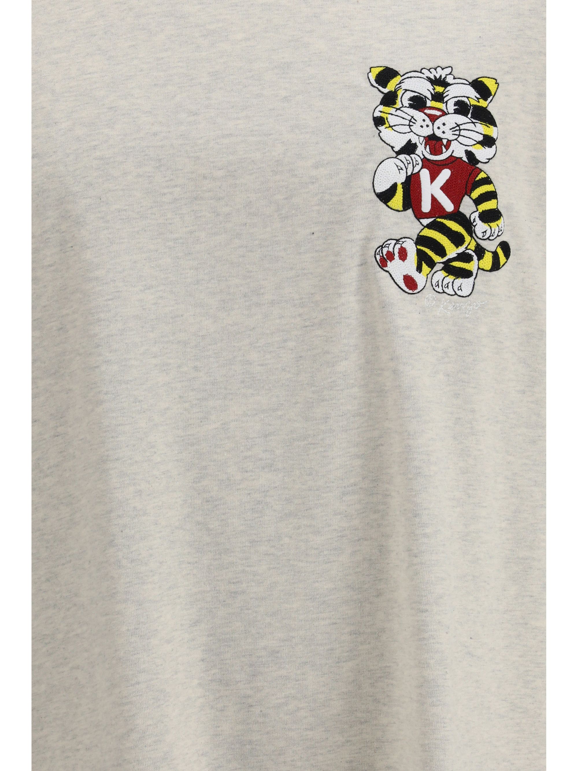 Kenzo Wild Tiger motif embroidered on the chest oversized T-shirt Size US L / EU 52-54 / 3 - 3 Thumbnail