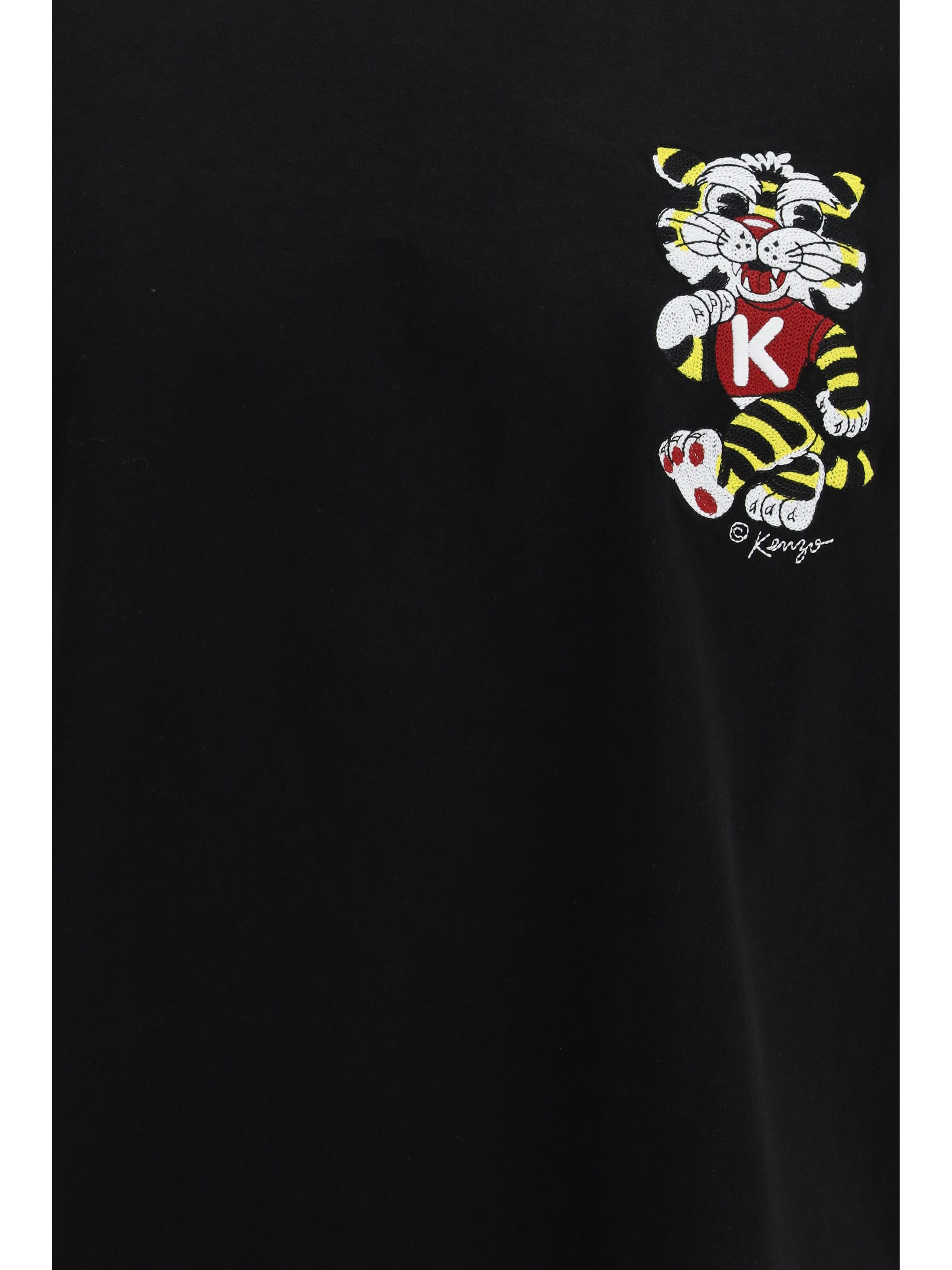Kenzo Wild Tiger motif embroidered on the chest oversized T-shirt Size US S / EU 44-46 / 1 - 3 Thumbnail