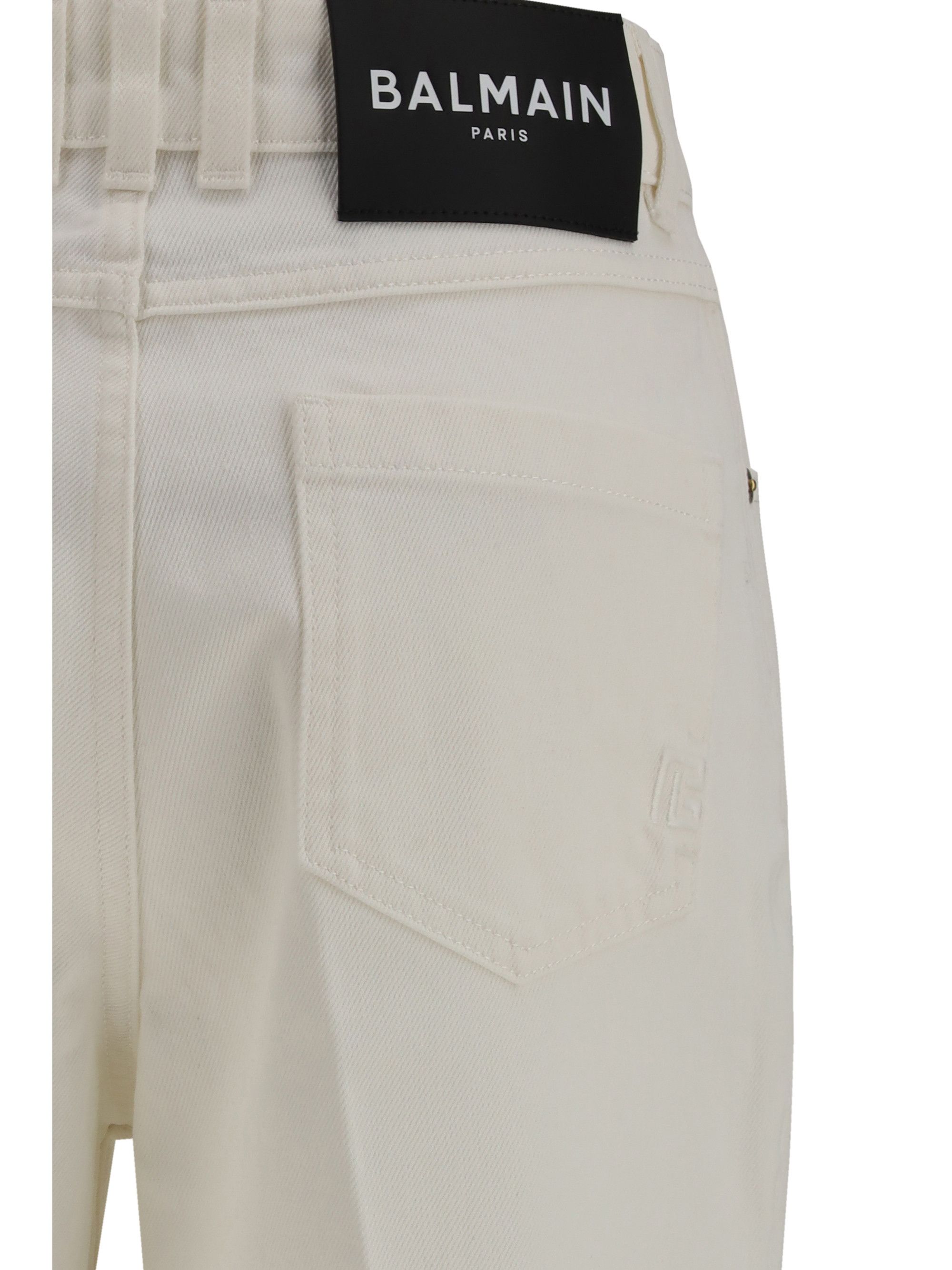Balmain Straight-leg denim Jeans Size 28" / US 6 / IT 42 - 3 Thumbnail