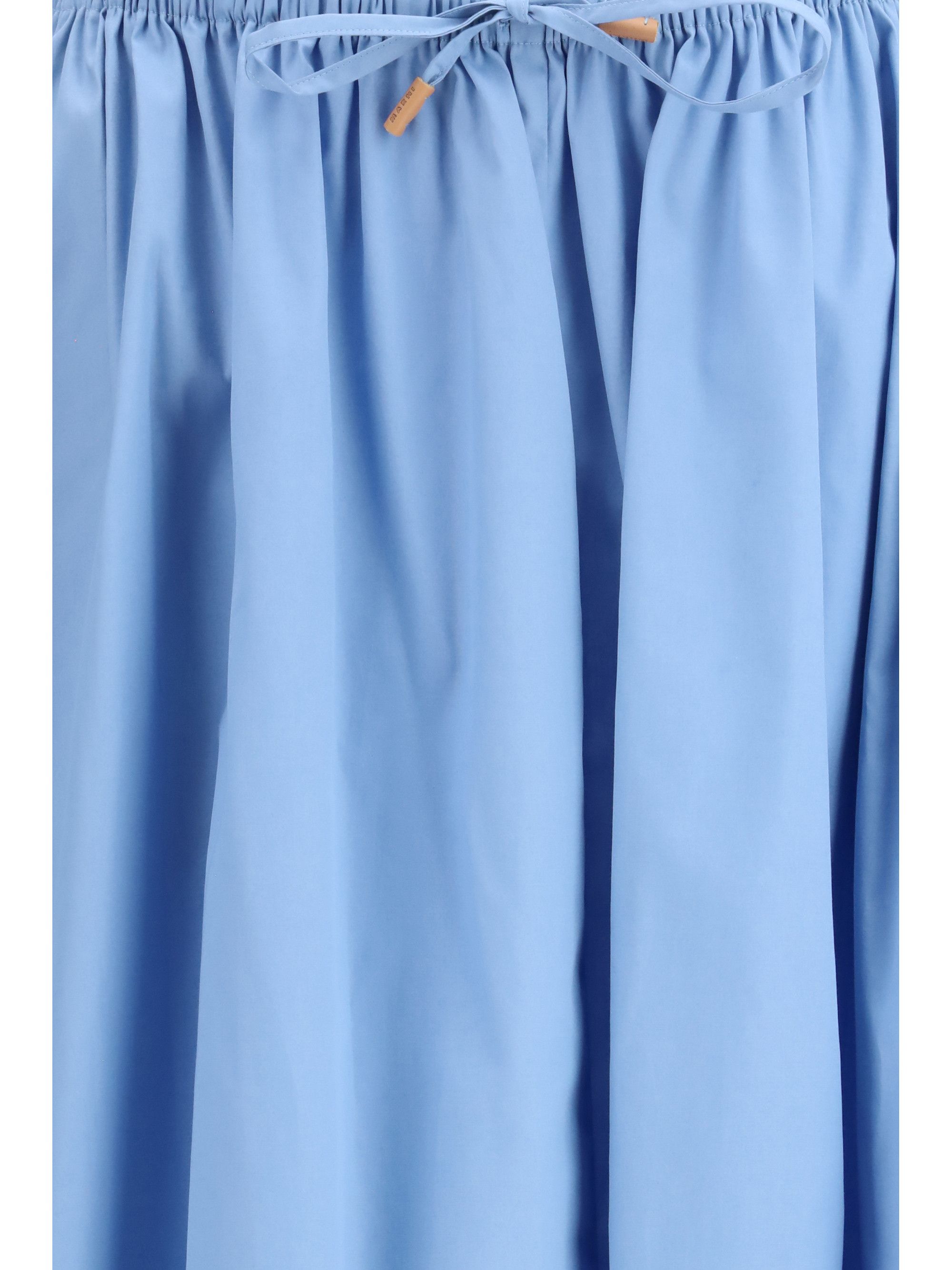 Marni Poplin Drawstring Skirt Size 30" / US 8 / IT 44 - 3 Thumbnail