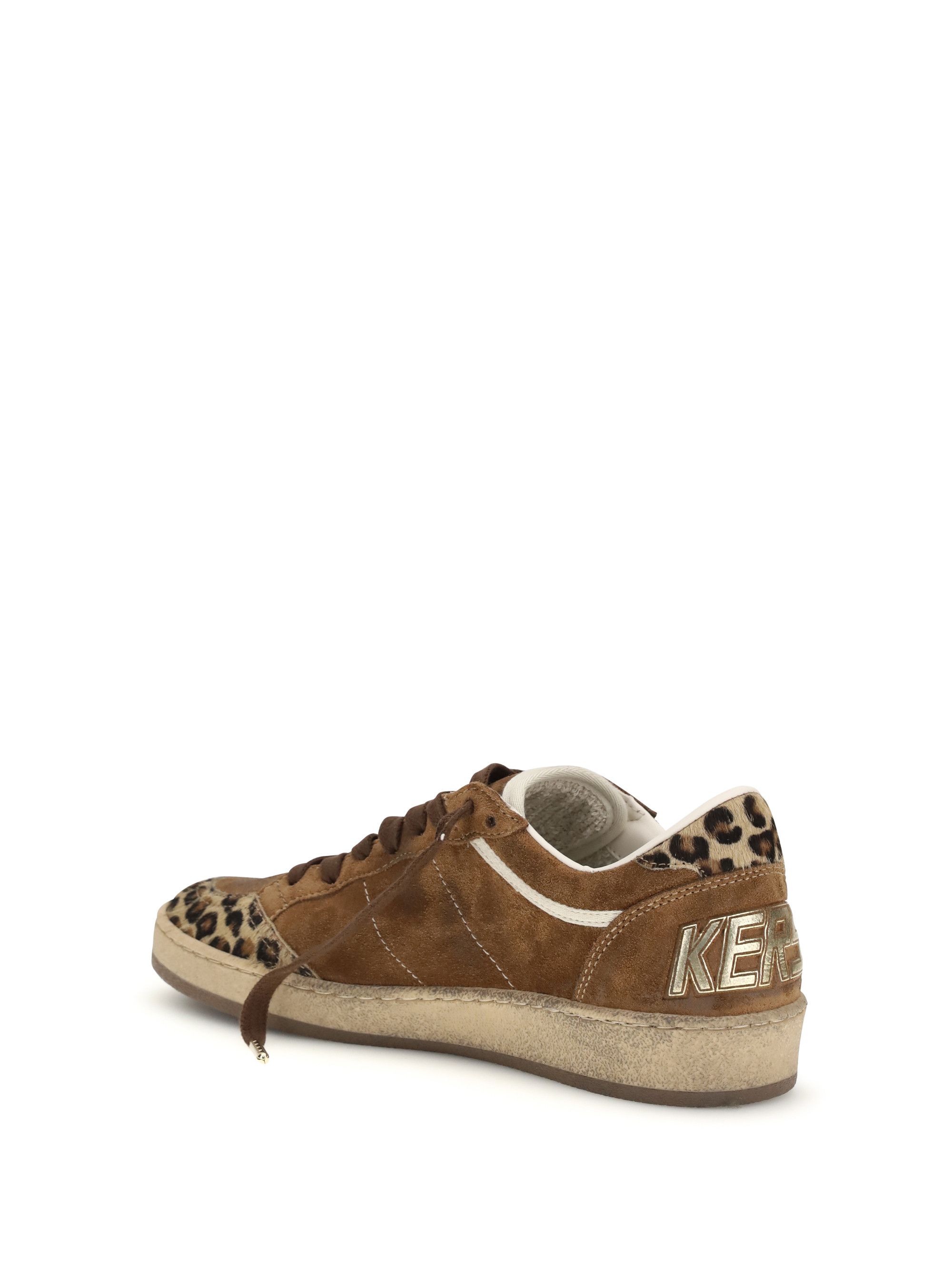 Golden Goose Ballstar Sneakers with leopard-print pony insert Size US 7 / IT 37 - 3 Thumbnail