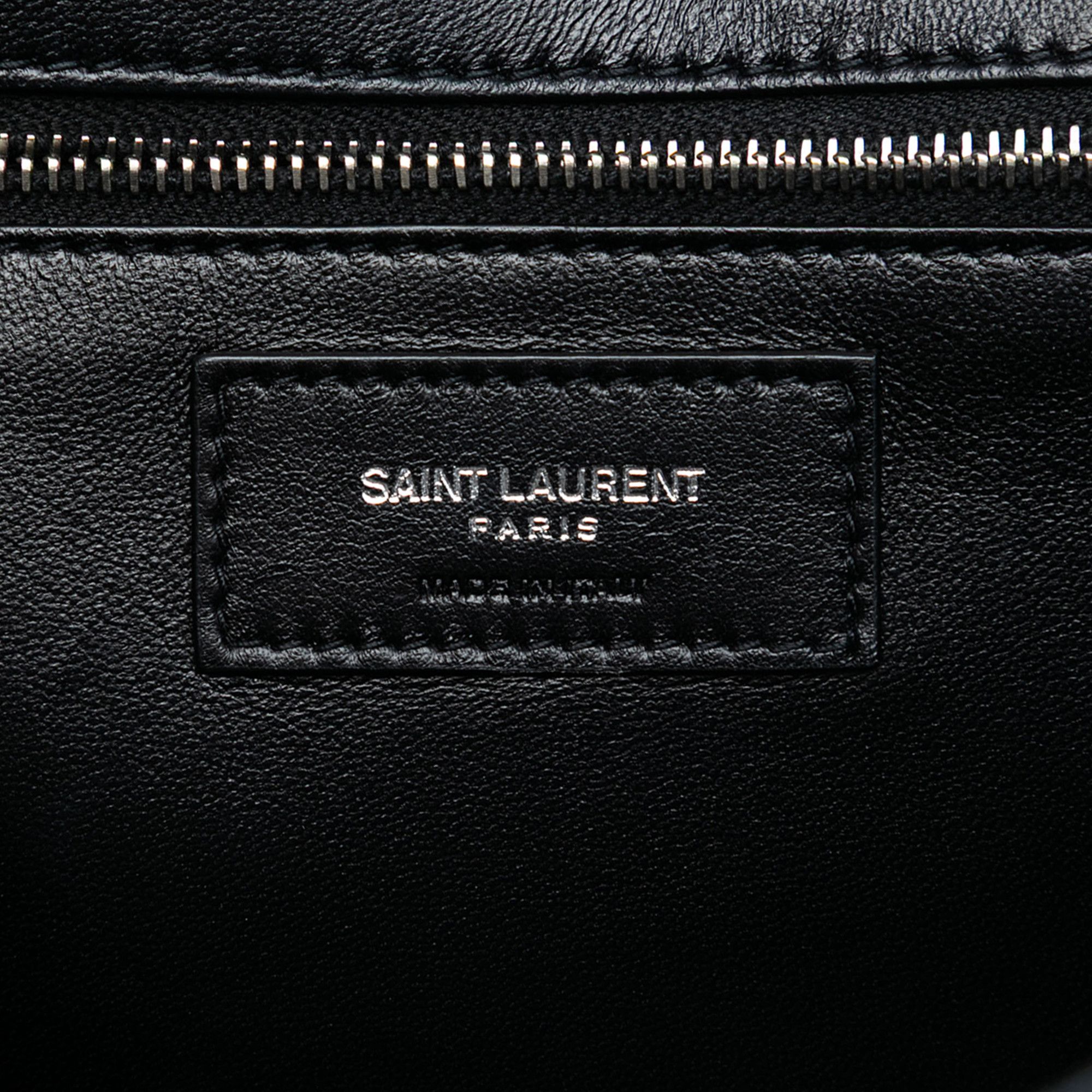 Yves Saint Laurent Yves Saint Laurent Quilted Lambskin Studded Monogram Gaby Shoulder Bag Size ONE SIZE - 5 Thumbnail