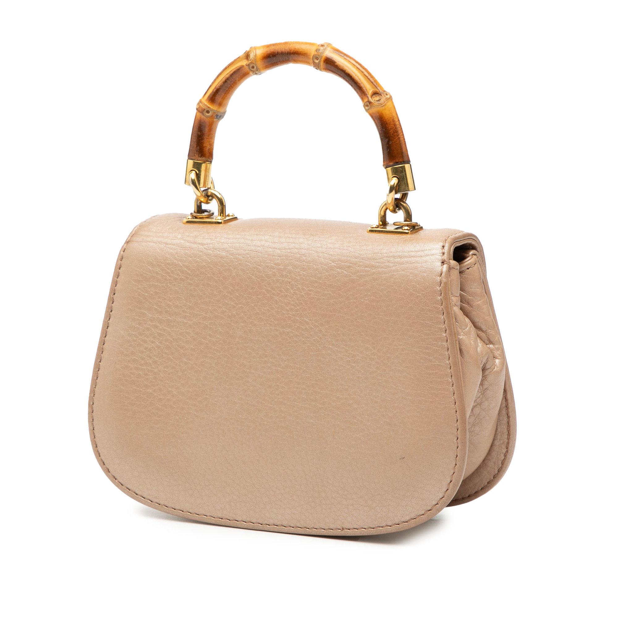 Gucci Gucci Mini Metallic Calfskin Bamboo Night Size ONE SIZE - 2 Thumbnail