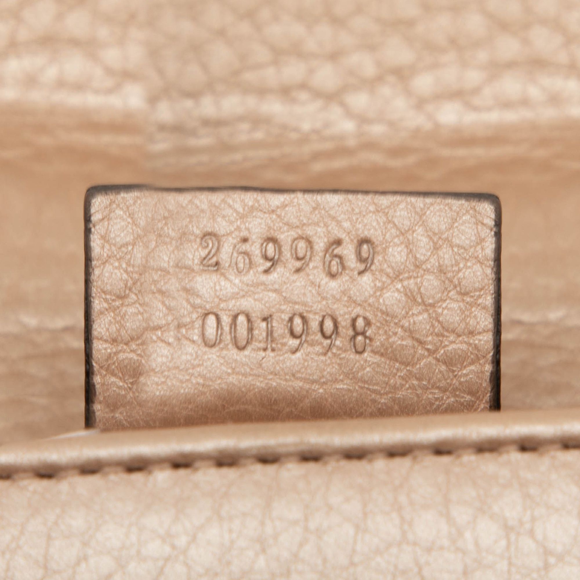 Gucci Gucci Mini Metallic Calfskin Bamboo Night Size ONE SIZE - 6 Thumbnail