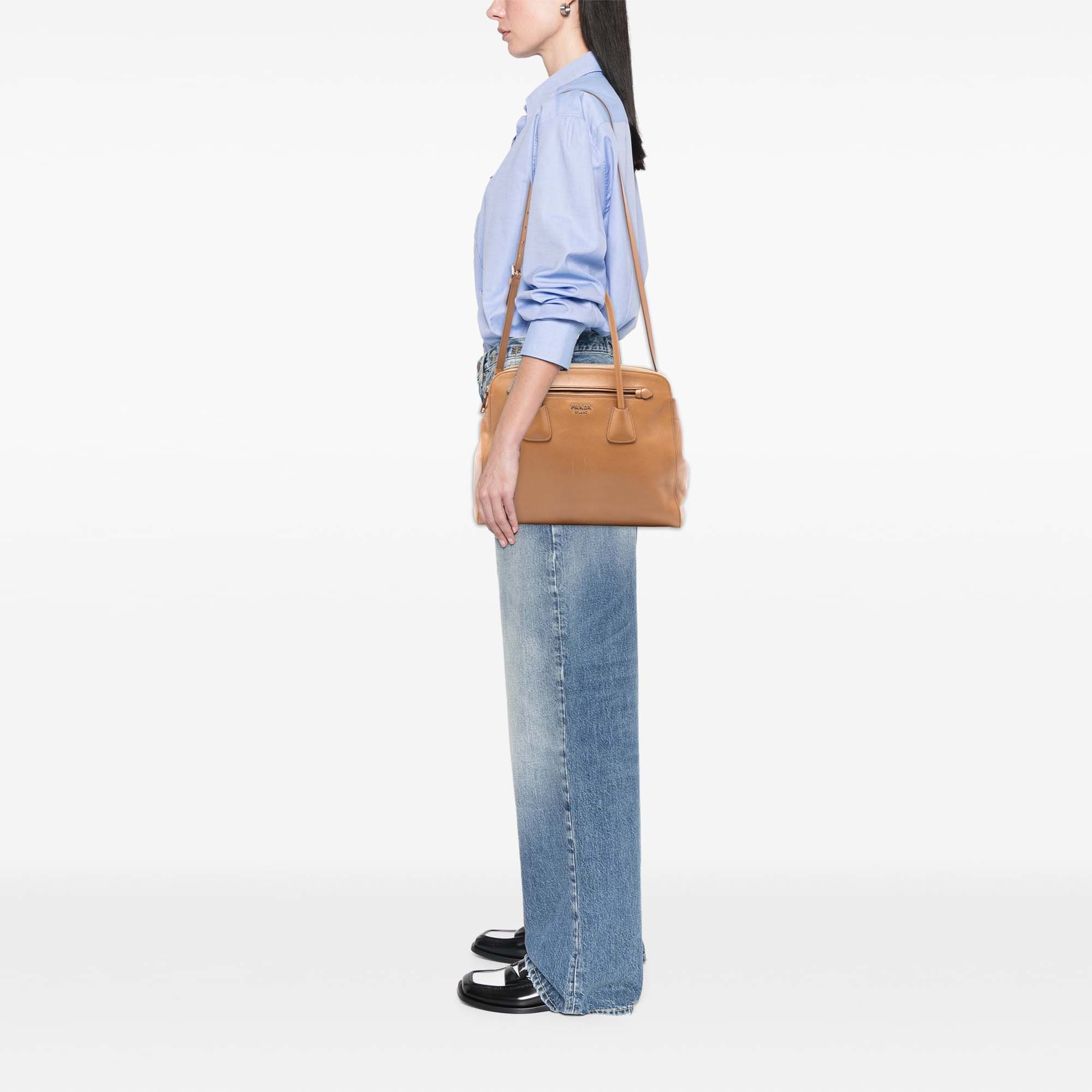Prada Prada Saffiano Cuir Satchel Size ONE SIZE - 7 Thumbnail