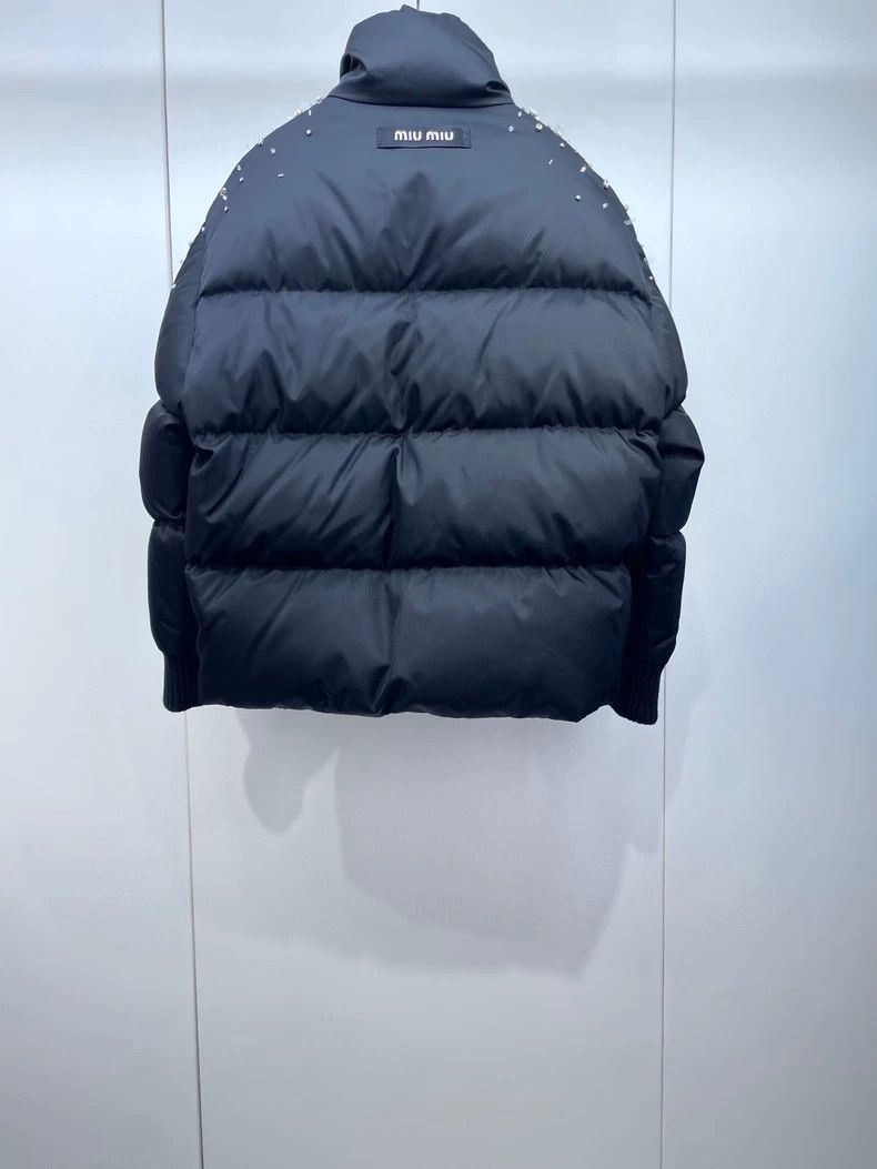 Miu Miu Miu Miu Crystal Shoulder Down Jacket Size US S / EU 44-46 / 1 - 2 Thumbnail