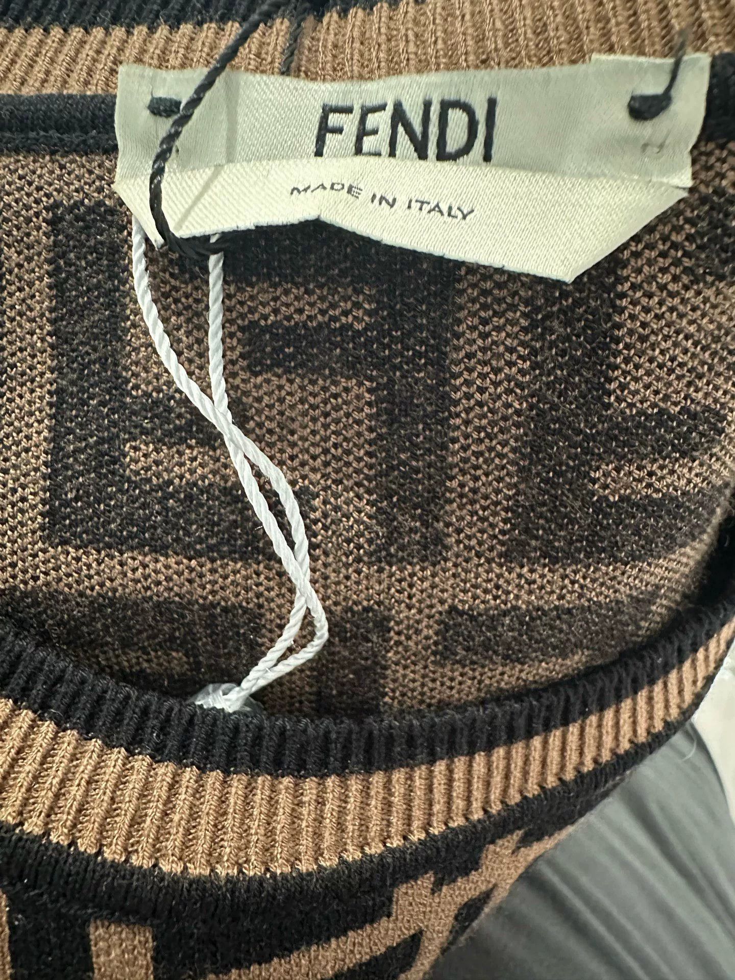 Fendi Fendi FF Monogram Knit Dress Size US XS / EU 42 / 0 - 3 Thumbnail