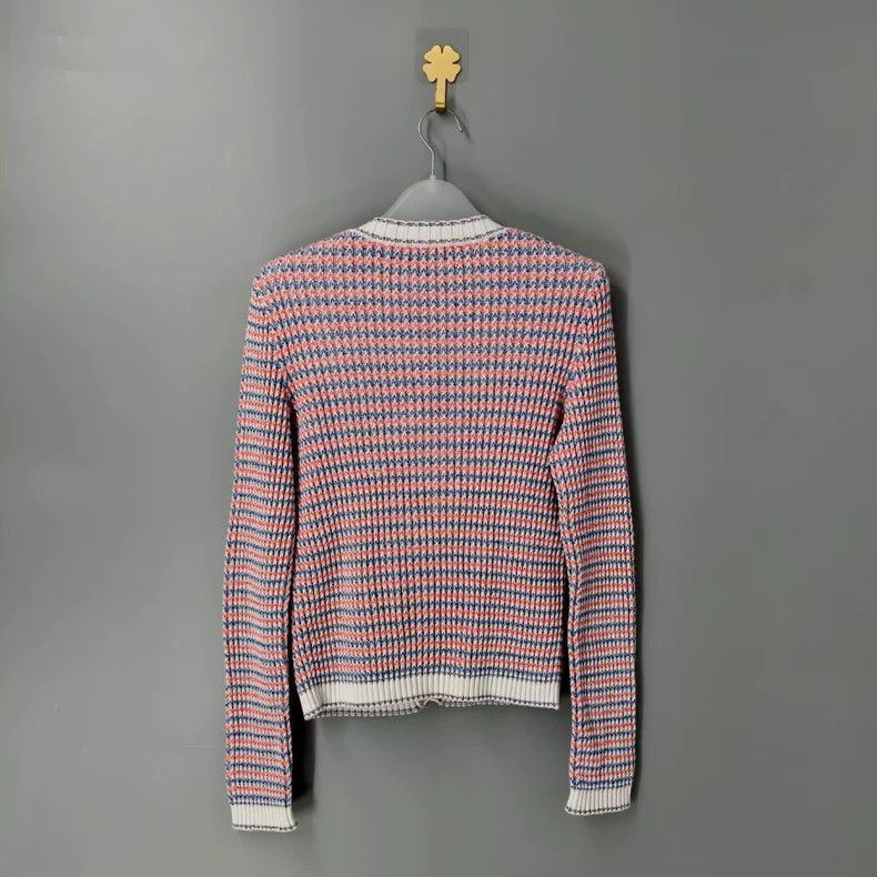 Chanel Chanel Pink Knit Cardigan Jacket Size US XS / EU 42 / 0 - 2 Thumbnail