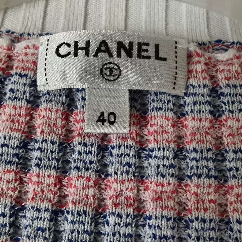Chanel Chanel Pink Knit Cardigan Jacket Size US XS / EU 42 / 0 - 3 Thumbnail