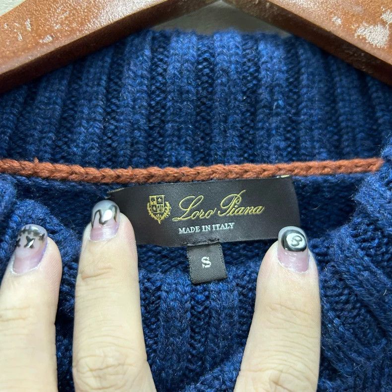Loro Piana Loro Piana Blue Cashmere Sweater S Size US S / EU 44-46 / 1 - 3 Thumbnail