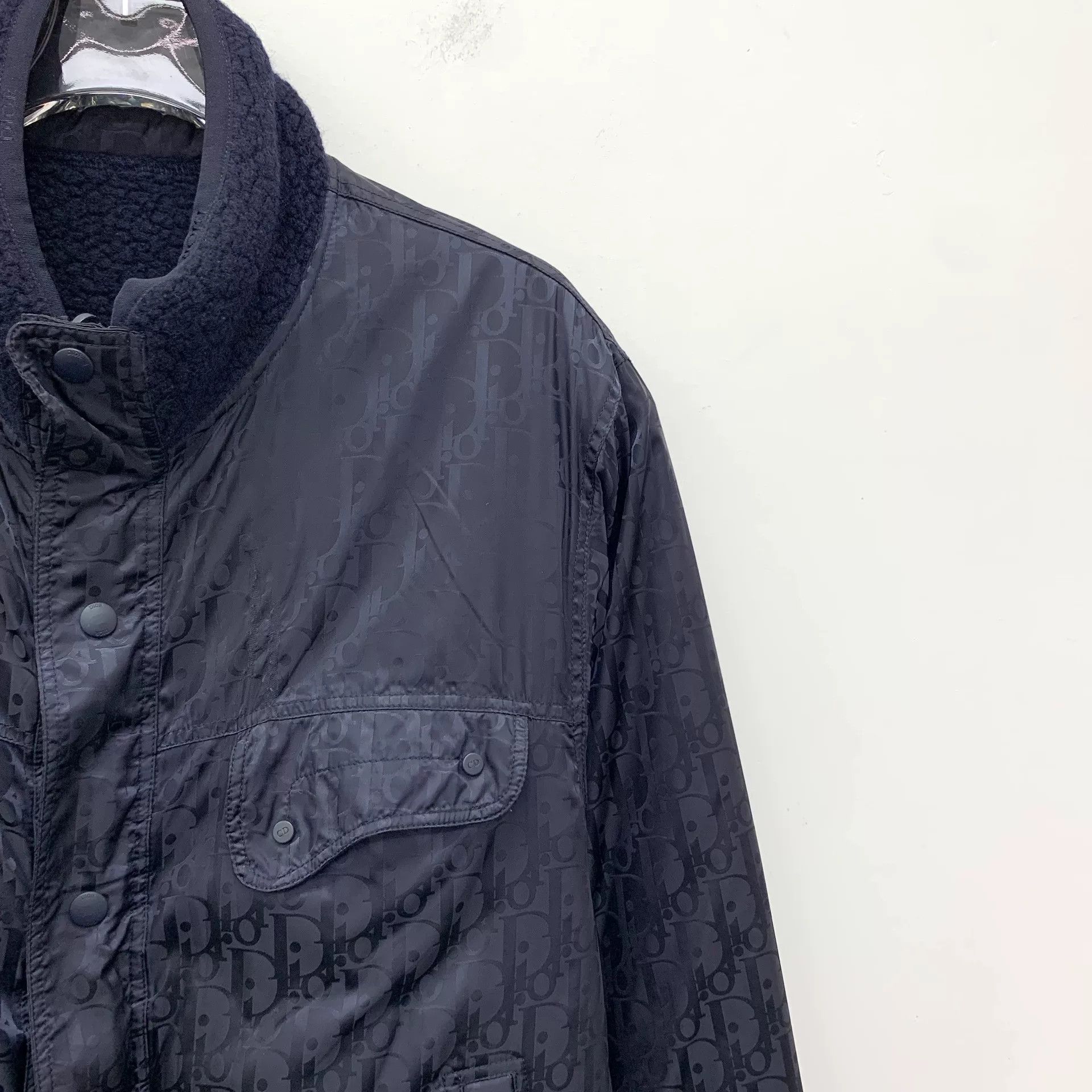 Dior Dior Blue Logo Wool Double-sided Jacket Size US S / EU 44-46 / 1 - 7 Thumbnail