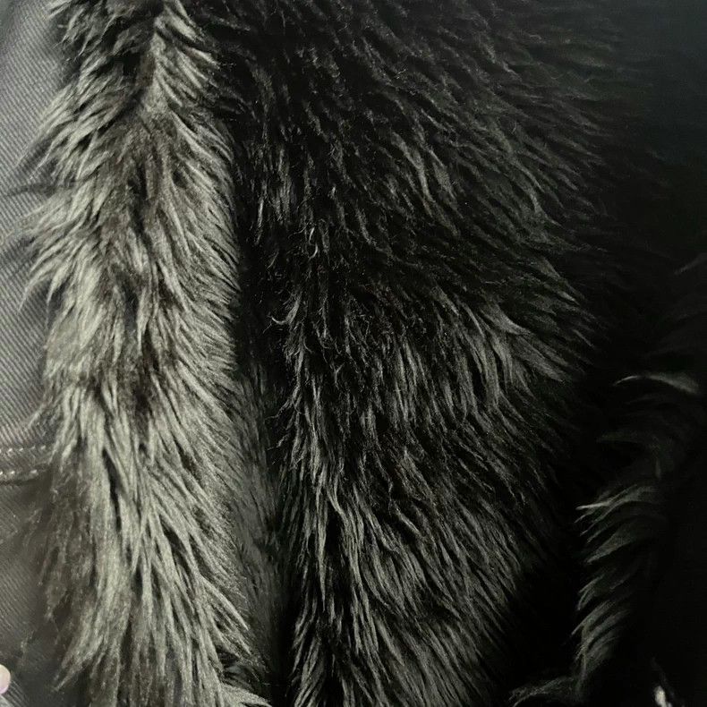 Balenciaga Balenciaga Black Fur Collar Denim Jacket Size US XS / EU 42 / 0 - 3 Thumbnail