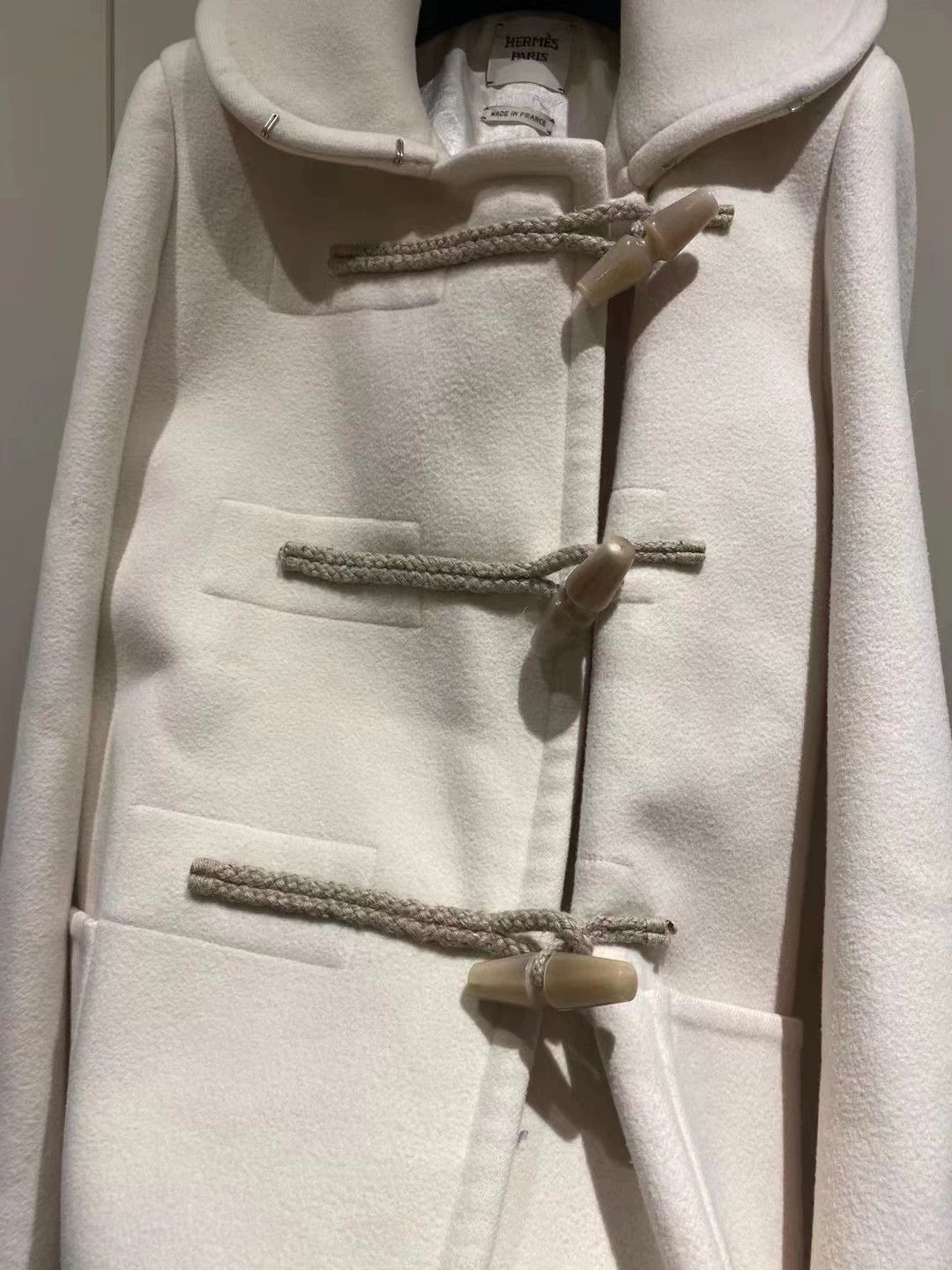 Hermes hermès white cashmere coat size 34 Size US S / EU 44-46 / 1 - 5 Thumbnail
